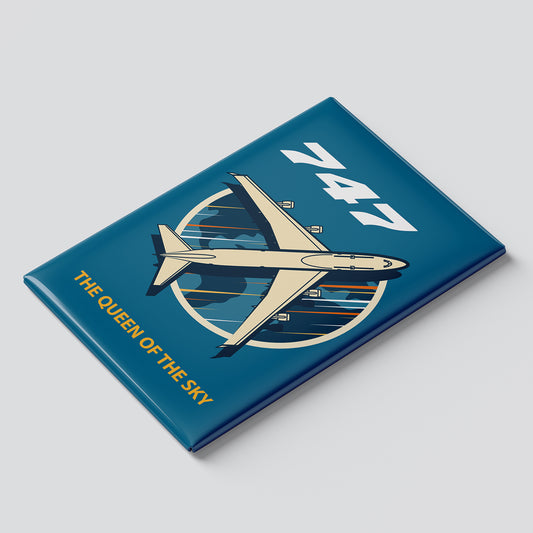 Magnet illustré 747 - The Queen of the Sky