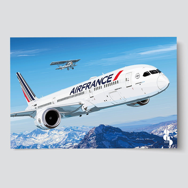 Boeing 787 & Potez 25 – 85 ans d’Air France